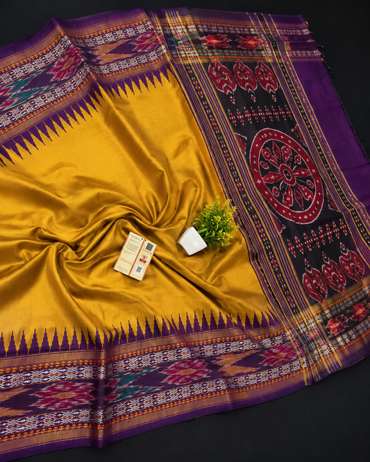 Dola Silk Pochampally Designer Printed Saree With Unstitched Blouse Piece For Women